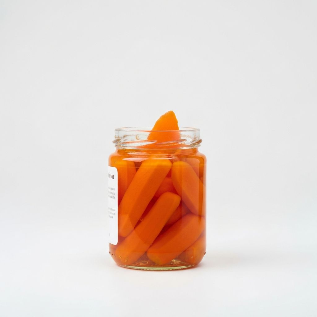 Pickled Garlic in Vinegar (Tỏi ngâm) in a glass jar